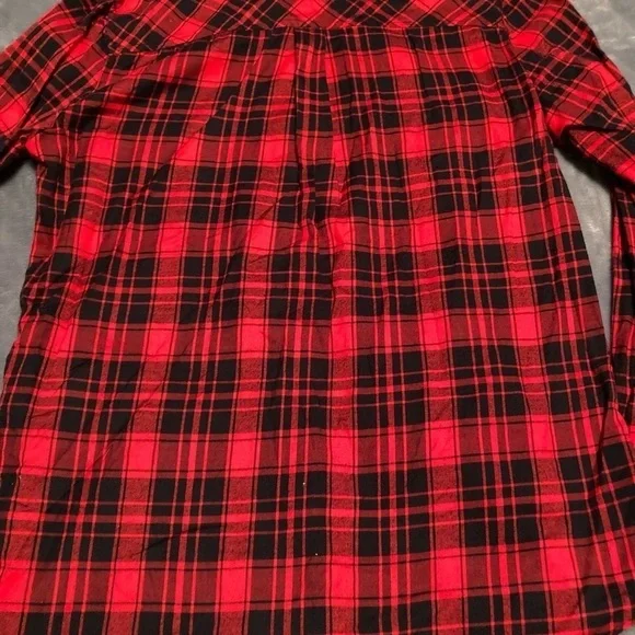 J. Crew Factory Girl’s Medium Boy Fit Flannel Plaid Button Up Shirt - Picture 5 of 5